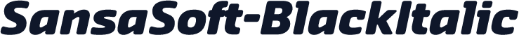 SansaSoft-BlackItalic