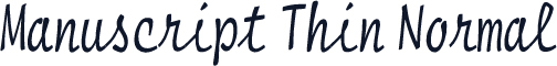Manuscript Thin Normal