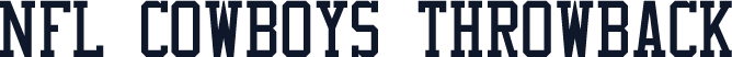 NFL Cowboys Throwback
