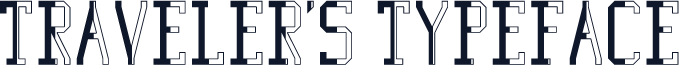 Traveler's Typeface