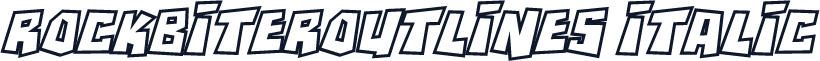 RockBiterOutlines Italic