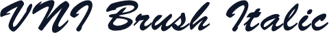 VNI Brush Italic