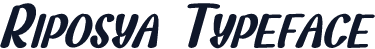 Riposya Typeface