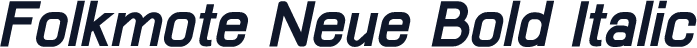 Folkmote Neue Bold Italic