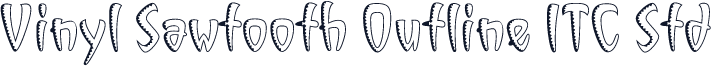 Vinyl Sawtooth Outline ITC Std