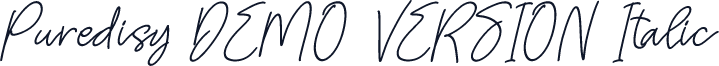 Puredisy DEMO VERSION Italic