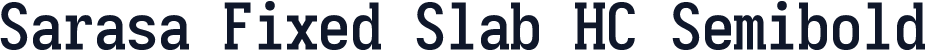 Sarasa Fixed Slab HC Semibold