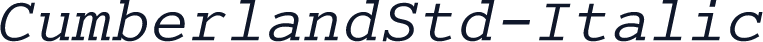 CumberlandStd-Italic