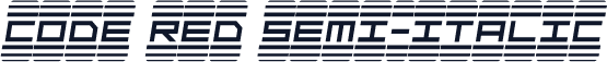 Code Red Semi-Italic