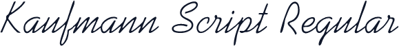 Kaufmann Script Regular