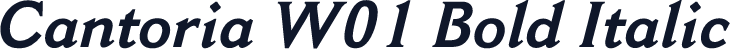 Cantoria W01 Bold Italic