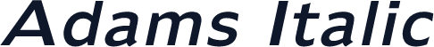 Adams Italic
