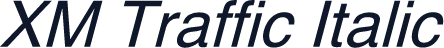XM Traffic Italic