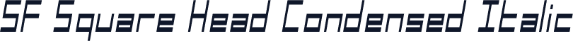 SF Square Head Condensed Italic
