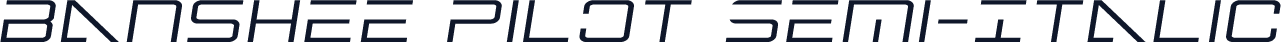 Banshee Pilot Semi-Italic