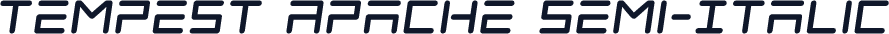 Tempest Apache Semi-Italic