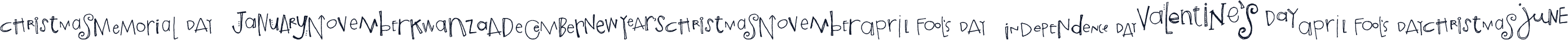DB Calendar Words