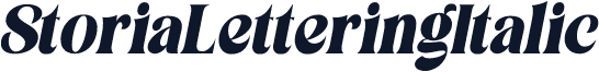 StoriaLetteringItalic