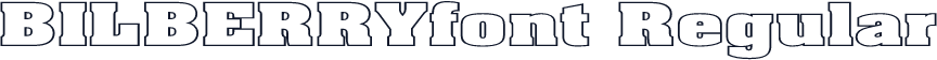 BILBERRYfont Regular