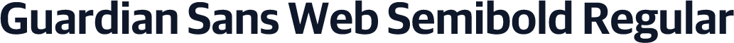 Guardian Sans Web Semibold Regular