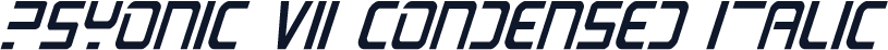 PsYonic VII Condensed Italic