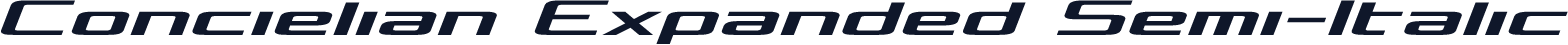 Concielian Expanded Semi-Italic