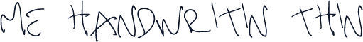 me handwritin Thin