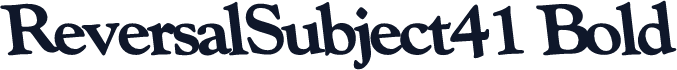 ReversalSubject41 Bold