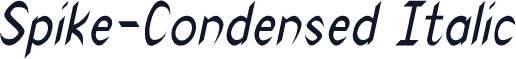 Spike-Condensed Italic