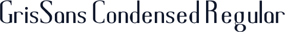 GrisSans Condensed Regular