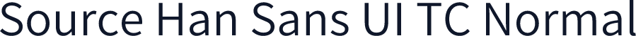 Source Han Sans UI TC Normal