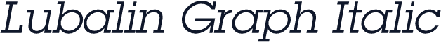 Lubalin Graph Italic