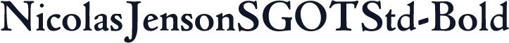☞NicolasJensonSGOTStd-Bold