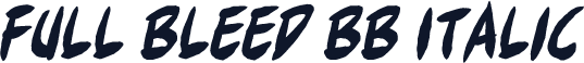 Full Bleed BB Italic