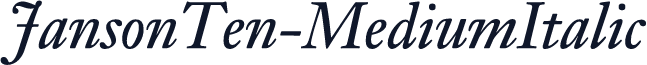 JansonTen-MediumItalic