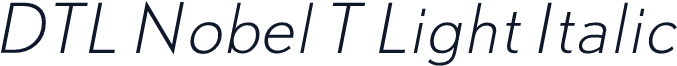 DTL Nobel T Light Italic