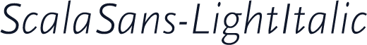 ScalaSans-LightItalic