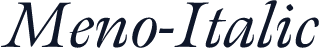 Meno-Italic
