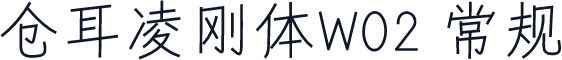 仓耳凌刚体W02 常规