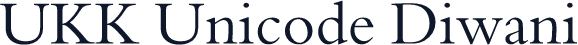 UKK Unicode Diwani