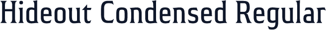 Hideout Condensed Regular