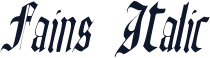 Fains Italic