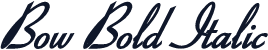 Bow Bold Italic