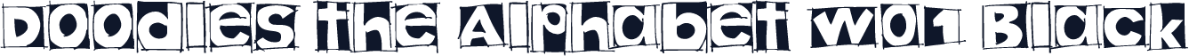 Doodles the Alphabet W01 Black