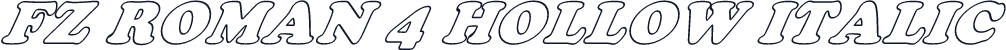 FZ ROMAN 4 HOLLOW ITALIC