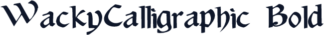 WackyCalligraphic Bold