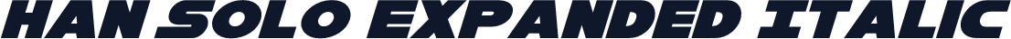 Han Solo Expanded Italic