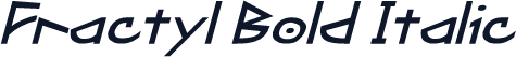 Fractyl Bold Italic