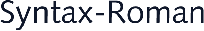 Syntax-Roman
