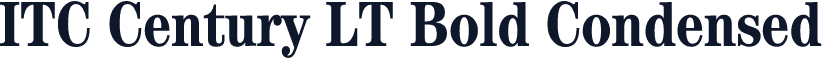 ITC Century LT Bold Condensed